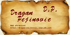 Dragan Pejinović vizit kartica